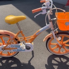 18インチ　オレンジ色　子供自転車