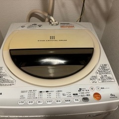 TOSHIBA 洗濯機6kg