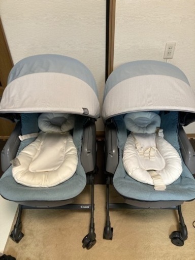 双子育児 ネムリラ2台とバウンサーセット 双子ママ直伝！ワンオペ双子 