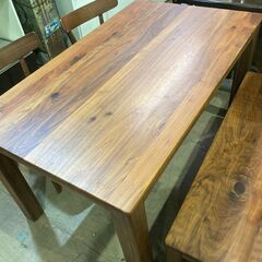 ナフコ｜ベンチダイニング４点セット