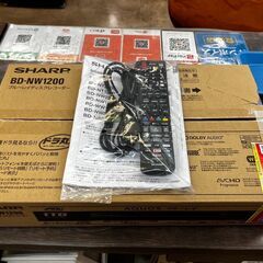📀SHARP📀BDレコーダー📀1TB📀ブルーレイレコーダー📀BD-NW1200📀2018年製📀シャープ📀AQUOS📀6ヶ月保証📀No.2033● ※現金、クレジット、スマホ決済対応※