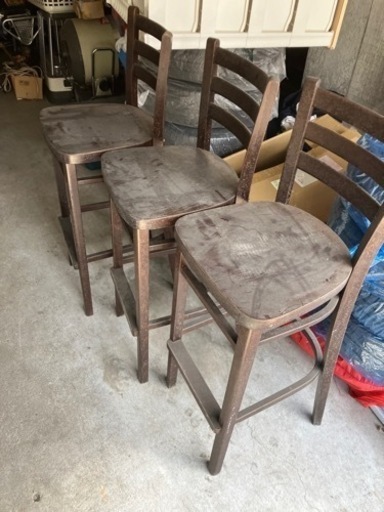 ハイカウンター用　椅子　6セット