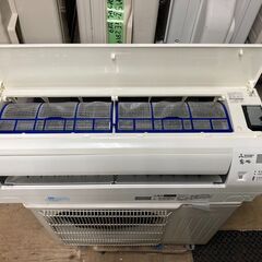 K05239　中古エアコン 三菱 2018年製 主に6畳用 冷房能力 2.2KW / 暖房能力 2.5KW