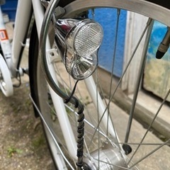 白い自転車26インチ　値下げします！