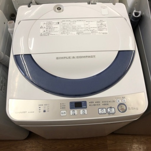 安心の6ヶ月保証付！！【SHARP 全自動洗濯機】売ります！取りに来れる方限定！