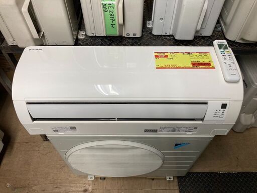 K05243　中古エアコン ダイキン 2019年製 主に6畳用 冷房能力 2.2KW / 暖房能力 2.2KW