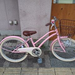 [SAKAI CYCLE]22吋 女子向き子供用自転車(ピンク)