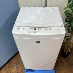 I659 🌈 ガラストップデザイン♪ AQUA 洗濯機 （5.0㎏）⭐ 動作確認済 ⭐ クリーニング済