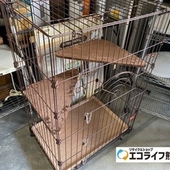 猫用　ゲージ　トレー・キャスター付き