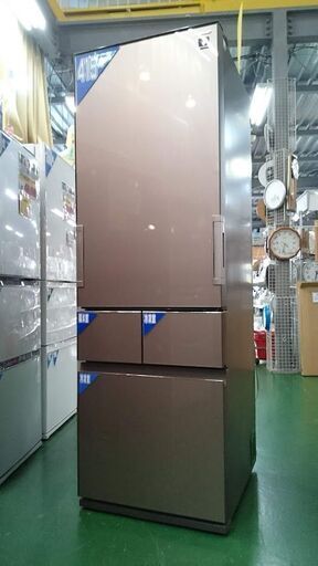 【愛品倶楽部柏店】シャープ 2017年製 415L 冷蔵庫 SJ-GT42C