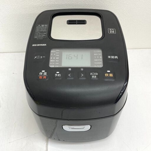 【REGASTOCK江東店】アイリスオーヤマ 圧力IHジャー炊飯器 3合 RC-PD30-Ｂ ブラック 2021