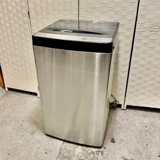 《売約済》【武蔵小山店】　ハイアール　Haier 全自動洗濯機 URBAN CAFE SERIES(アーバンカフェシリーズ) ステンレスブラック JW-XP2C55F-XK [洗濯5.5kg /簡易乾燥(送風機能) /上開き] 検　 JW-XP2C55E　JW-XP2CD55F-XK洗濯機　簡易乾燥機能　JW-XP2CD55F　シルバー　ステンレス　スタイリッシュ　塩系　インダストリアル　男前　クール　2020年製 検　jw-xp2kd55e