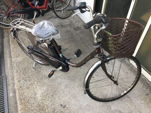 地域限定送料無料 ビビ DX 3,1AH バッテリー2個 黄色 神戸 電動自転車