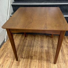 ダイニングテーブル ニトリ ブラウン 木製 75×75cm 💳自...
