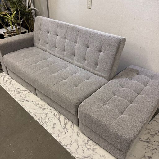 W 16960  ヤマダ電機 リクライニング式 ソファベッド   ◆大阪市内・東大阪市他 5,000円以上ご購入で無料配達いたします！◆ ※京都・高槻・枚方方面◆神戸・西宮・尼崎方面◆生駒方面、大阪南部方面　それぞれ条件付き無料配送あり！