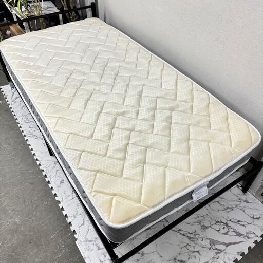 16933  ナフコ 一体式ポケットコイルシングルマットレス   ◆大阪市内・東大阪市他 5,000円以上ご購入で無料配達いたします！◆ ※京都・高槻・枚方方面◆神戸・西宮・尼崎方面◆生駒方面、大阪南部方面　それぞれ条件付き無料配送あり！