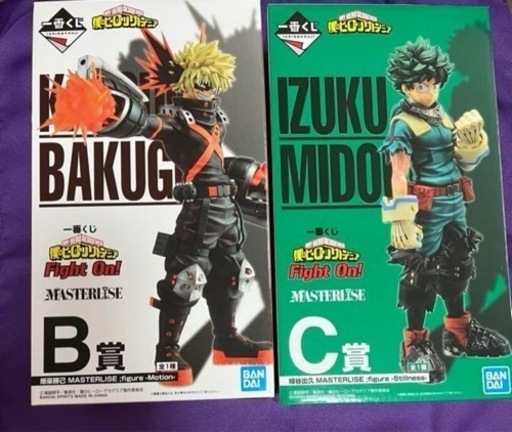 僕のヒーローアカデミア、ヒロアカ  B賞爆豪勝己 C賞 緑谷出久