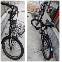 自転車　ミニベロ　ブリジストンベガス(VEG03T  TXクロツヤケシ)　※ワイヤーロック・空気入付　