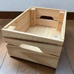 【4/27日お値下げ】＜美品＞ IKEA イケア 木製収納ボック...