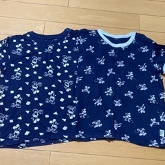 子供服／ユニクロ  Tシャツ・半袖　ミッキー・花柄・　100cm...