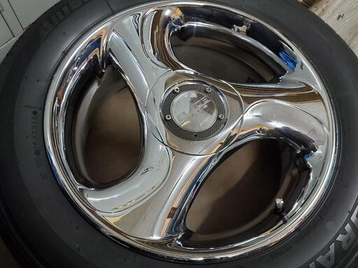 激レア！メッキ3本スポークホイール！WORK BLADEplus 16インチ 114.3/5  