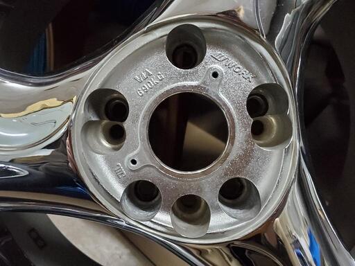 激レア！メッキ3本スポークホイール！WORK BLADEplus 16インチ 114.3/5  