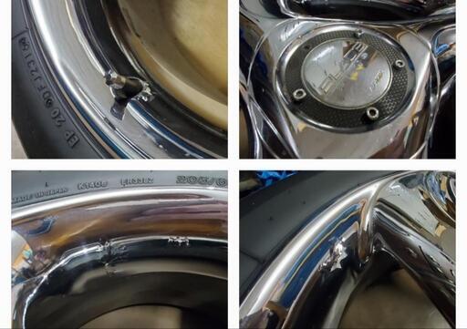 激レア！メッキ3本スポークホイール！WORK BLADEplus 16インチ 114.3/5  