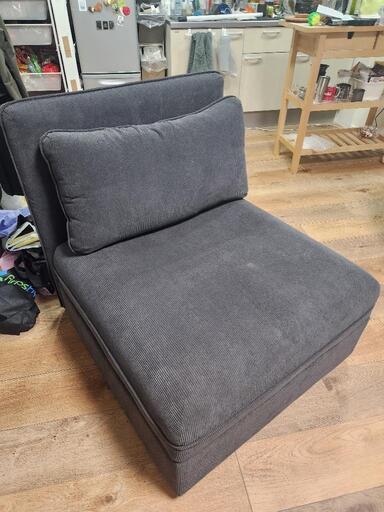 収納付 最強 一人掛けソファ 美品 イケア VALLENTUNA 1人掛け