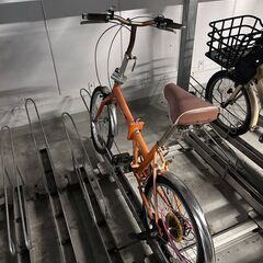 折りたたみ自転車　Thrift DX オレンジ色 USED　（引...