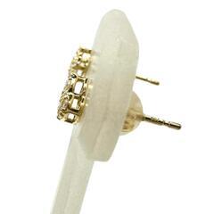 ハート  ダイヤモンド 計0.07×2ct ピアス K18ゴールド 18金 0.7g レディース【中古】【真子質店】【NN】【KK】