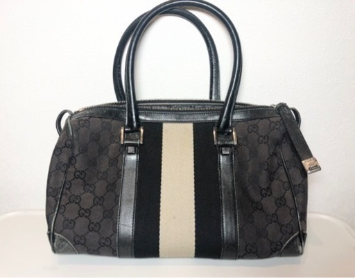 グッチ GUCCI ミニボストンバッグ シェリーライン GGキャンバス 