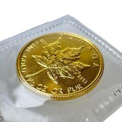 メイプルリーフ金貨 1/10oz エリザベス2世 1986年 コイン K24ゴールド ユニセックス【中古】【真子質店】【BL】【MaTx】