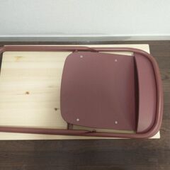 MUJI　無印良品　パイン材テーブル　&　パイプ椅子