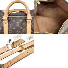 【LOUIS VUITTON/ルイ・ヴィトン】 キーポル バンドリエール55 モノグラム  M41414 ボストンバッグ PVC/ヌメ革 ブラウン ユニセックス【中古】【真子質店】【GD】【YMox】みそ様 リクエスト 2点 まとめ商品