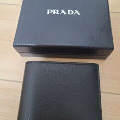 【ネット決済】新品　プラダ 財布  PRADA メンズ 二つ折り...