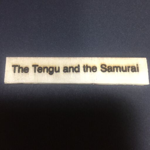 石粉粘土作品「The Tengu and the Samurai」