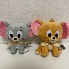 トムとジェリーぬいぐるみ20cm 2個セット美品