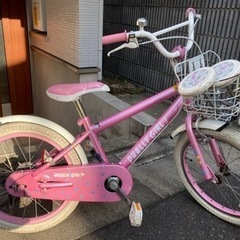 【ご交渉中です】自転車　18インチ　子ども　ピンク（子供用自転車）