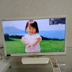 SHARP　アクオス　24型　ホワイト　家電 テレビ 液晶テレビ