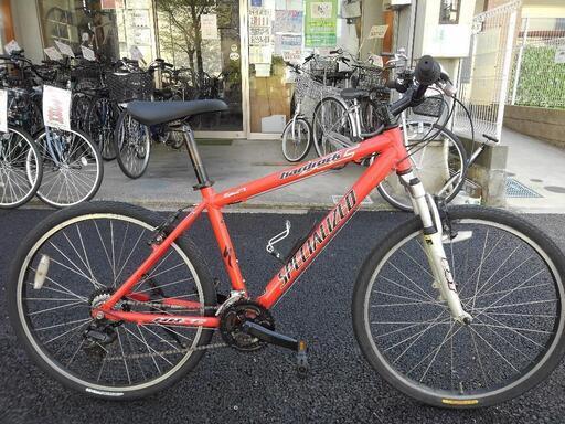 中古自転車３０００　年式不明　スペシャライズド　ハードロック　26×1.75　3×７段ギヤ　アルミフレーム　フロントサスペンション　ワイヤー錠　身長１７０㎝から　ライトは付属していません