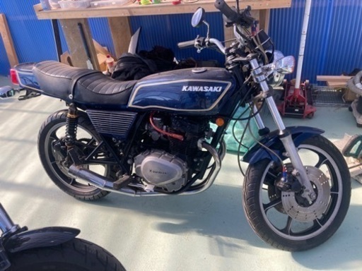 z250ft整備済。キャブOH、プラグ、オイル、前後ブレOH 電装OK ノーコール車