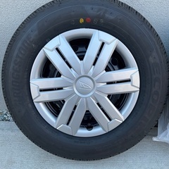 新品未使用【新車外し】145/80R12 80/78N LT  ホイール+国産タイヤ ブリジストンエコピア 軽四貨物に【アトレー純正】