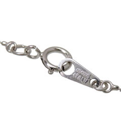 ガーネット ピンクトルマリン ダイヤモンド ネックレス K14WGホワイトゴールド 14金 1.9g 37cm レディース【中古】【真子質店】【NN】【Sx】