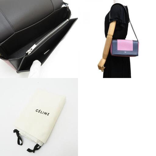 CELINE/セリーヌ】 ミディアム フレーム ショルダーバッグ レザー