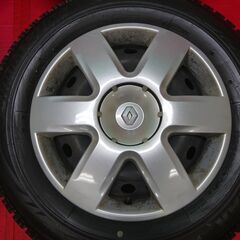 ルノー カングー純正15インチホイール 4本 6J 5H 108 BS BLIZZAK VRX 