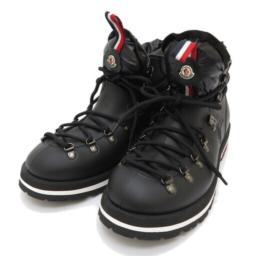 【MONCLER/モンクレール】 マウンテンブーツ ダウンインナー付(劣化有) 中取り外し可 ブーツ ラバー 黒/999 メンズ【中古】【真子質店】【GN】【Dxx】