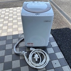 【動作品】SHARP シャープ 全自動電気洗濯機 ES-KS70...