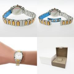 【SAINT HONORE/サントノーレ】 未使用 ユーフォリア 腕時計 ステンレススチール/GP/11Pダイヤモンド クオーツ シェル文字盤 レディース【中古】【真子質店】【GD】【TMax】 SAINT HONORE/サントノーレ】 ユーフォリア 未使用 腕時計 ステンレス