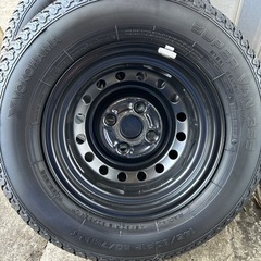 新品同様　軽トラ　タイヤ　スズキ　キャリィ純正タイヤホイールセット4本　