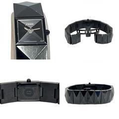 【FENDI/フェンディ】 4270L ブレス風  腕時計 ステンレススチール クオーツ 黒文字盤 レディース【中古】【真子質店】【NN】【IYMo】